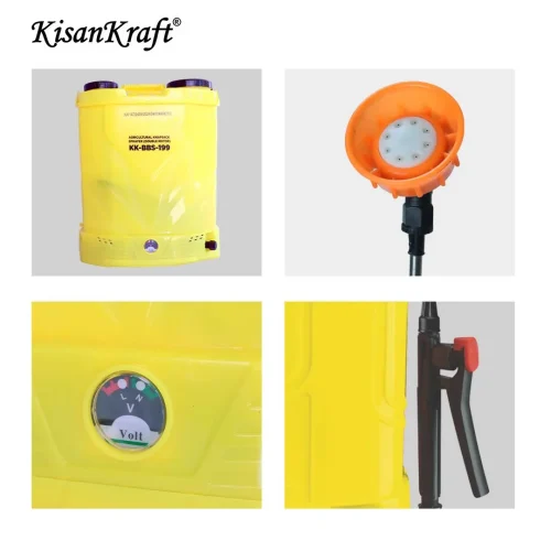 KK-BBS-199** Kisankraft Double Motor Battery Sprayer KK-BBS-199, 18L Tank Capacity With 12V 12AH Battery