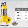 CUT-C5 series bg Suguna Pro CUT-1100 C Submersible Cutting Sewage Pump - 2.0 HP